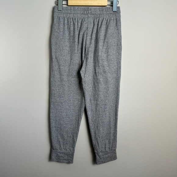 Nike Kid's Gray Sweatpants Joggers Elastic Waist Size Large Pink Logo School - Picture 5 of 14